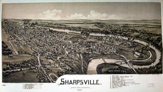 1901 Map of Sharpsville